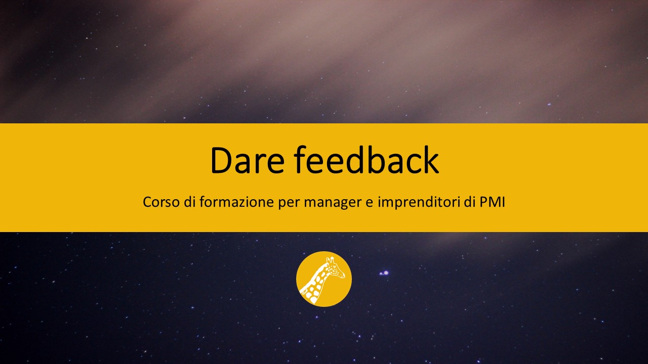 Corso di Formazione Dare Feedback - PTM
