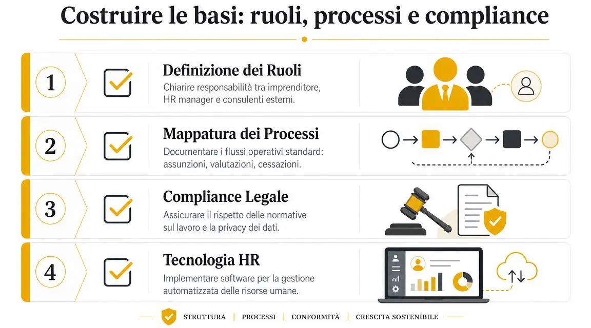 Costruire le basi ruoli processi e compliance