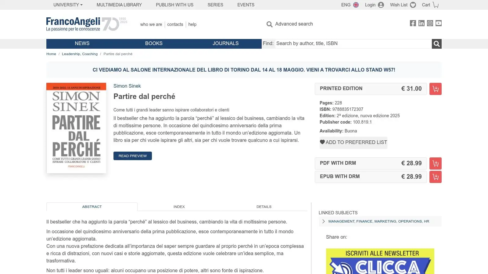 Partire dal perché (Simon Sinek)